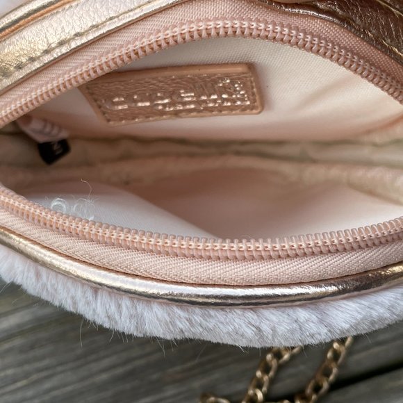 Capelli New York Kids Shoulder Bag Pink Fur Round - Picture 3 of 10